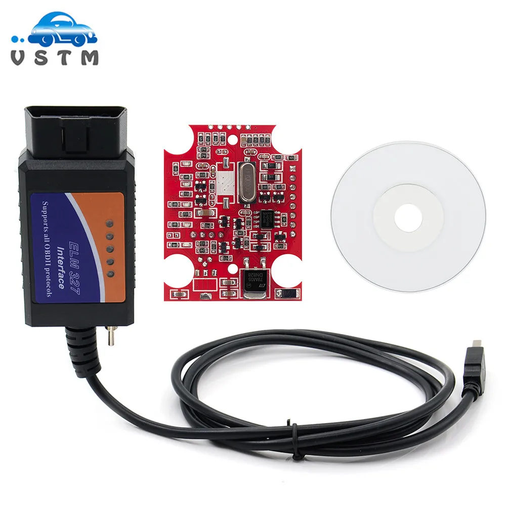 ELM327 V1.5 USB переключатель PIC18F25K80+ чип FTDI ELM 327 HS CAN/ms CAN для Forscan OBD2 диагностический инструмент сканер