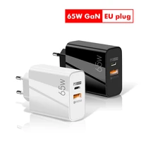 pd65w gan charger qc3 0 fasting charger typec and usb fast chargers for iphone 13 12 samsung huawei and notebook computer