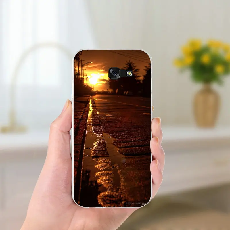 Красивые пейзажи природы мягкие ТПУ Силиконовые чехлы для телефонов Samsung Galaxy A3 A5