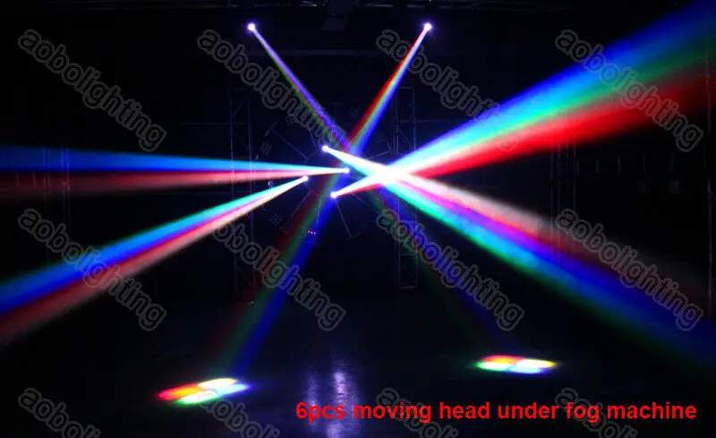 Мини-прожексветильник с подвижным лучом 10 Вт светодиод Cree RGBW для баров клубов