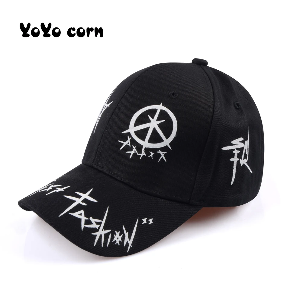 YOYOCORN бейсболка Мужская шляпа весна кости Masculino шапки летние Snapback Шанс рэпер человек черный люксовый бренд