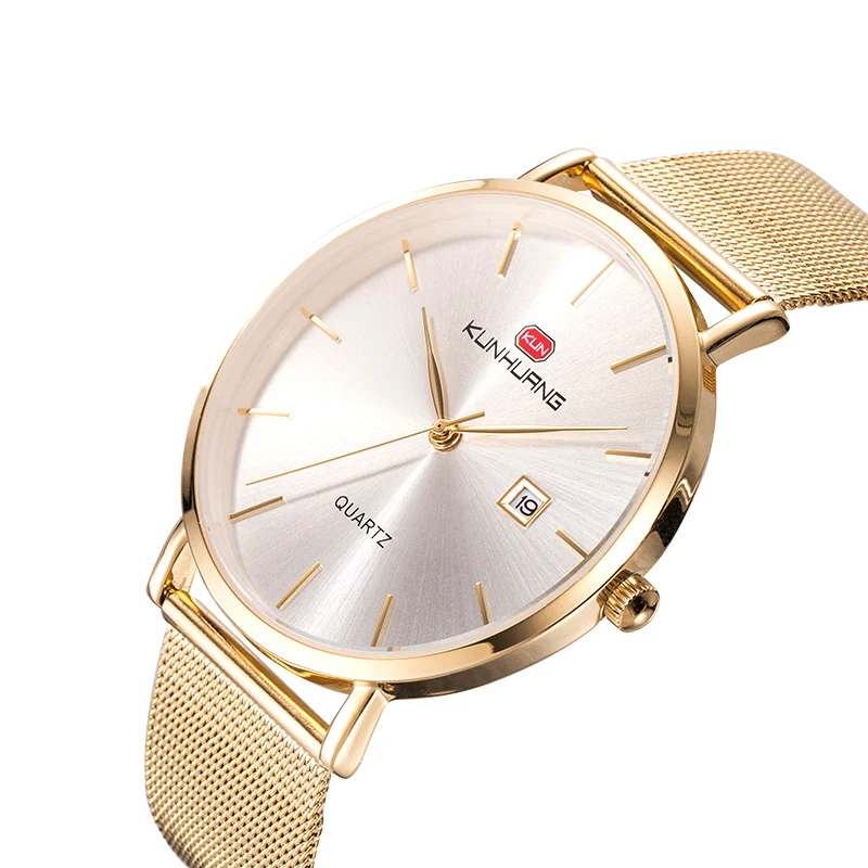 Mens Watches Fashion Brand Luxury Quartz Watch Men Casual Slim Mesh Steel Waterproof Sport Watch Relogio Masculino Male Clock