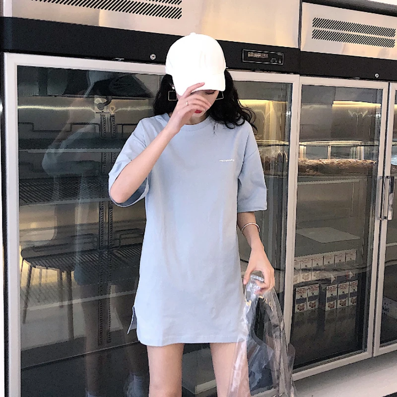 T-shirt Summer Casual New High Elasticity Women Print Embroidery Letter O-neck Short Sleeve T-shirts Female Two Piece suit C52 s |