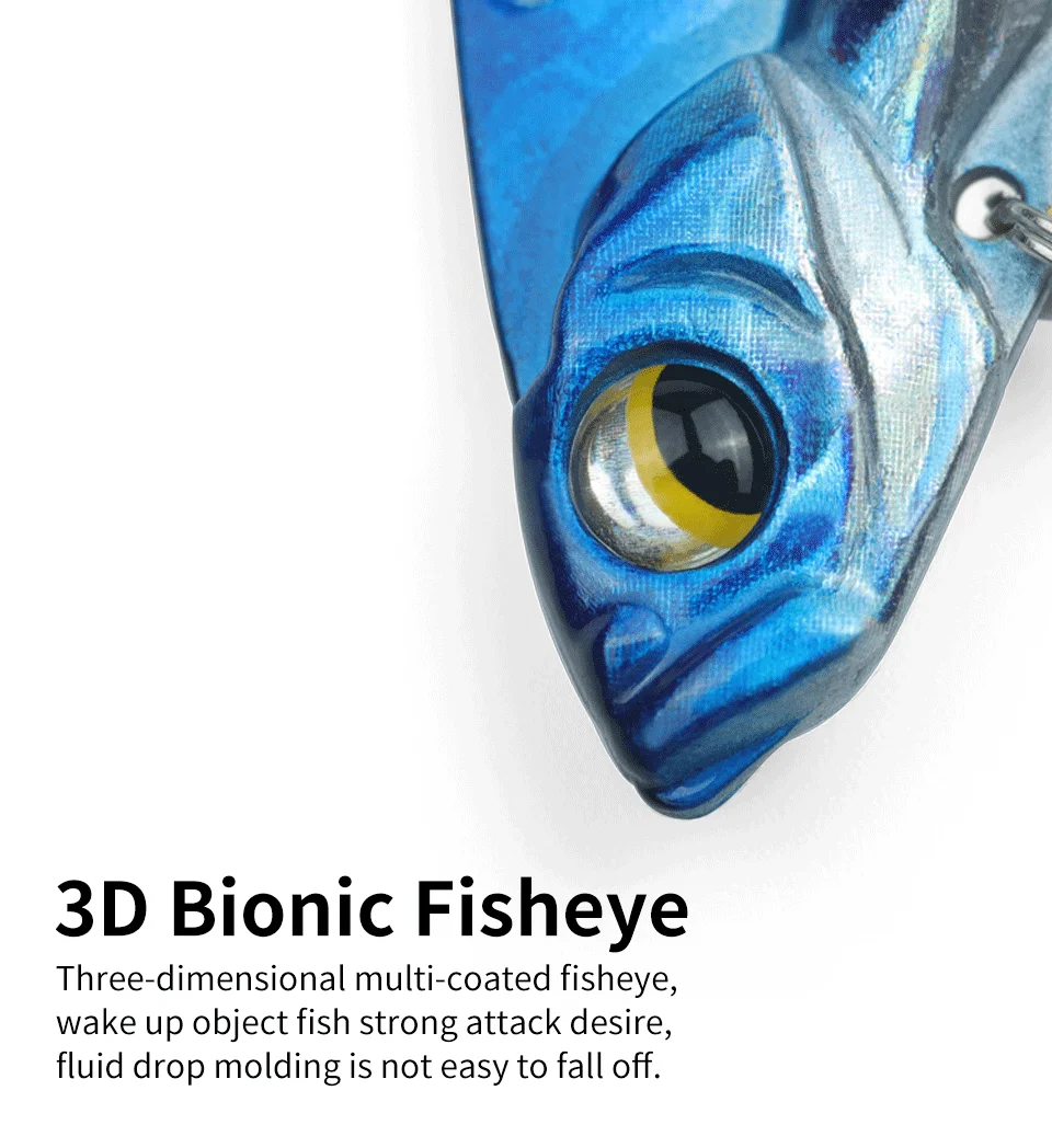 LINNHUE рыболовная приманка металлическая Приманка VIB лазерная 7 г 10 13 40 мм 45 50 с