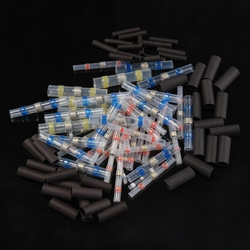 200 шт. Термоусадочные Провода соединители для припоя рукава водонепроницаемые