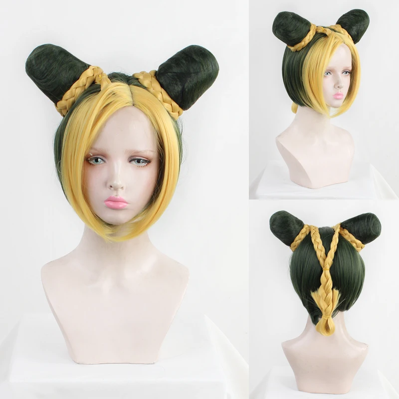 4 цвета JoJo's причудливое приключение Косплей золотой ветер joyne Cujoh Buns косички