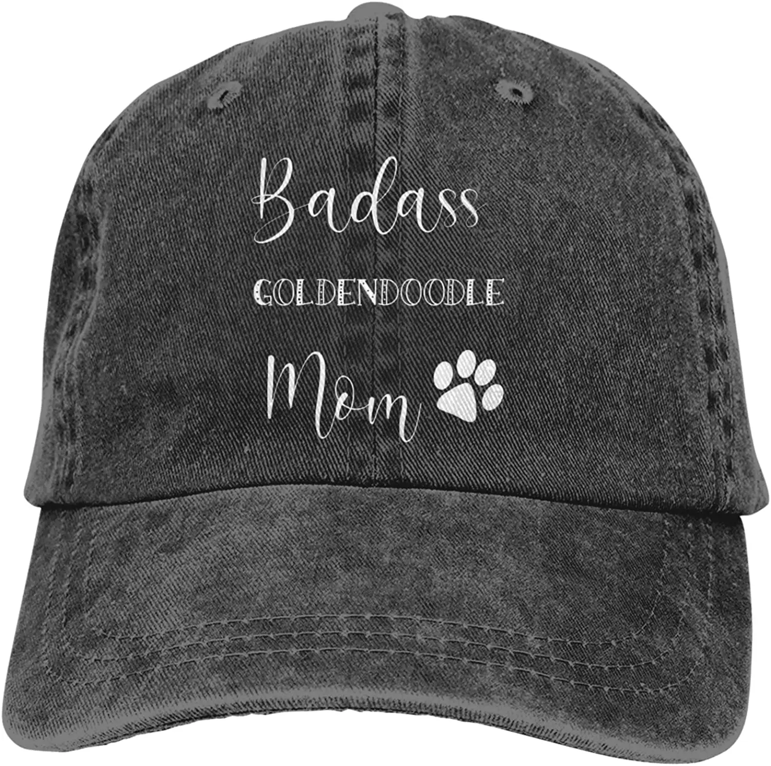 

Mom Funny Cute Dog Baseball Cap for Men Women Adjustable Classic Vintage Denim Trucker Hat for Running Workouts Outdoor Activity