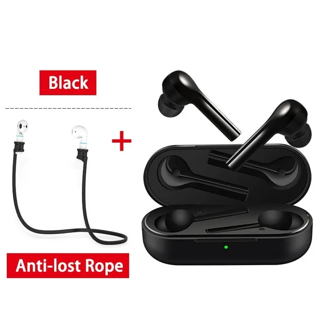 Budslite black rope HUAWEI FreeBuds Enjoy Version беспроводные наушники-вкладыши с двойным кликом управления стерео с зарядным устройством IP54 HUAWEI freebuds lite - Цвет: Budslite black rope