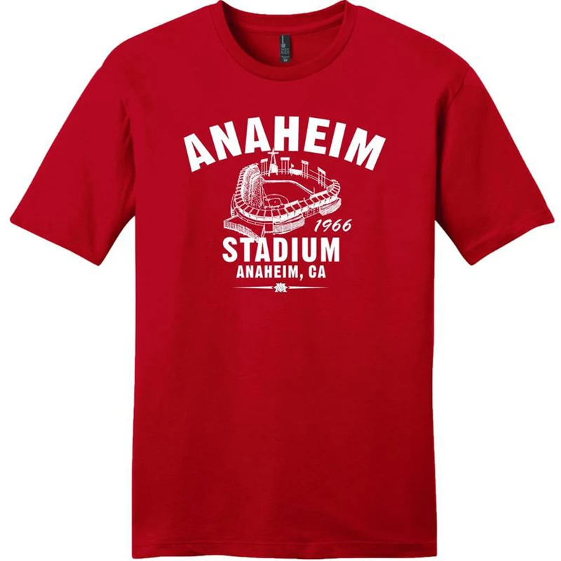 

deep red Los Angeles Angels Casual cotton unisex short sleeve T-shirt