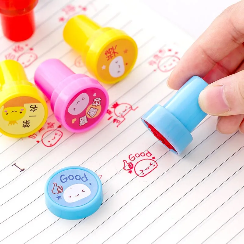 60 шт. Детские игрушки марки мультфильм смайлик дети печать для скрапбукинга Stamper