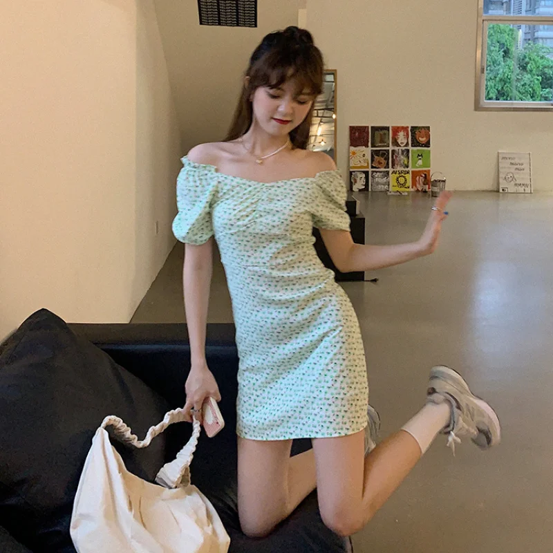 

Real Shot 2021 Summer New French Floral Skirt