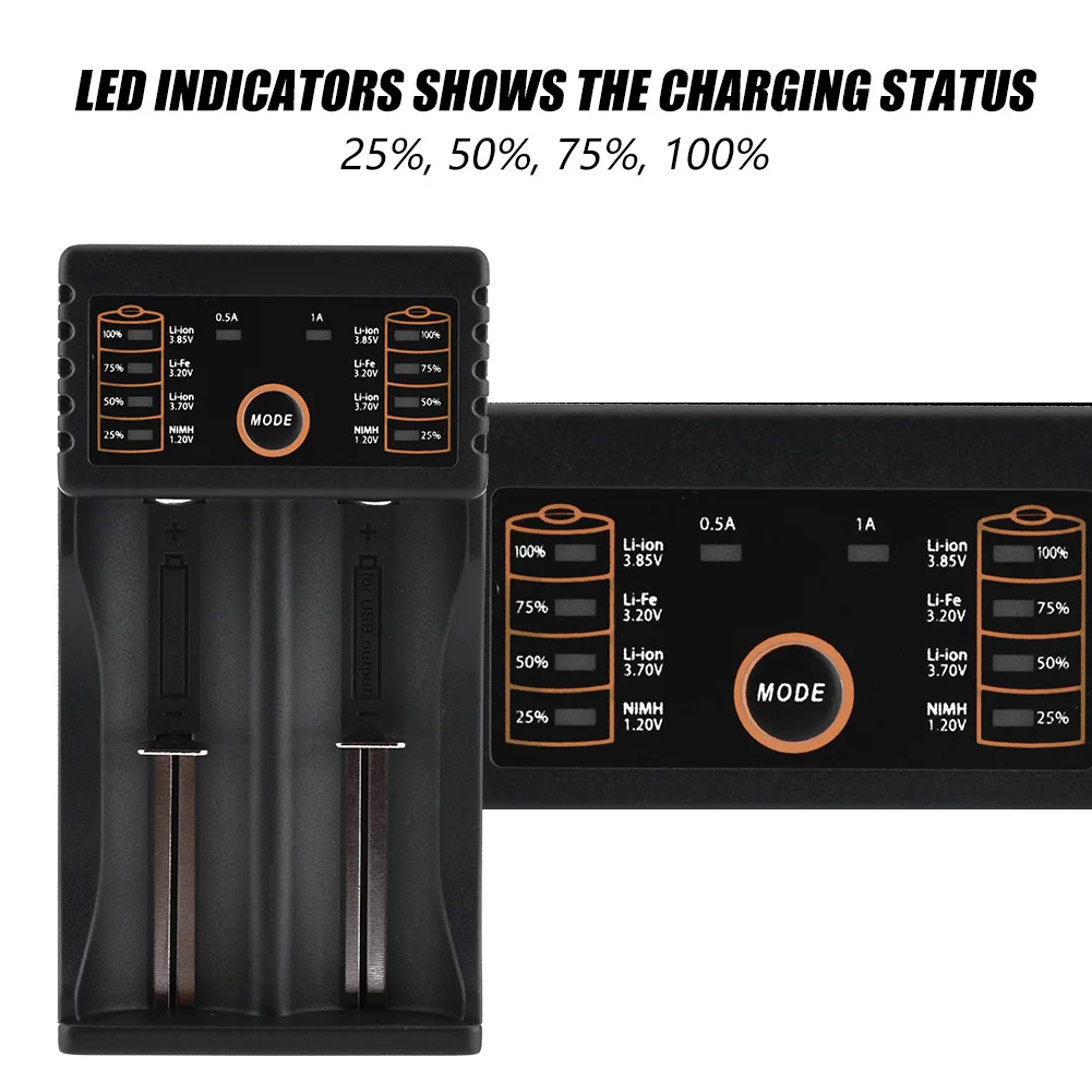 Зарядное устройство Liitokala Lii-202 USB для 18650 / 18490 18350 17670 17500 16340(RCR123) | Электроника