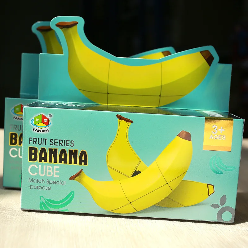 Волшебный куб Neo Fruit банан и лимон специальный профессиональный скоростной пазл