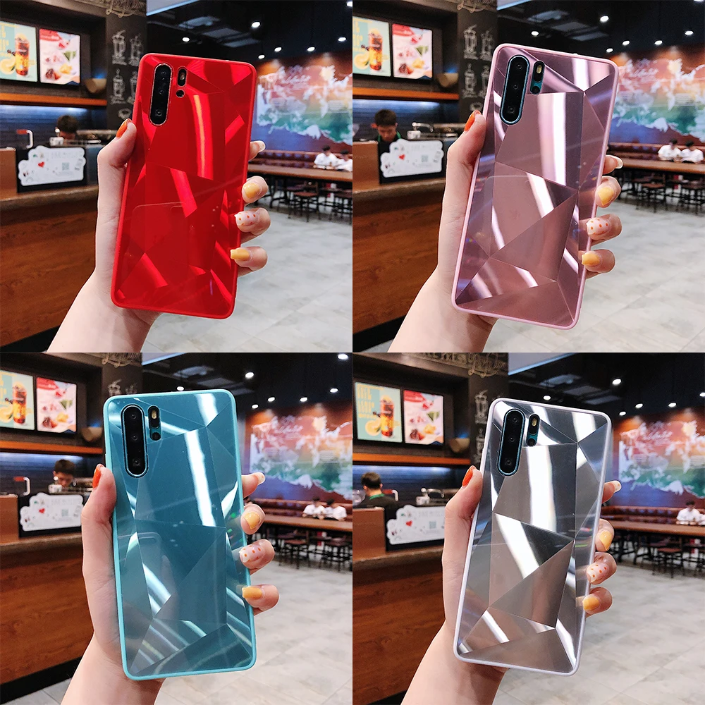 

Crystal Diamond Mirror Case For Huawei P40 Lite P30 Pro PSmart Plus Z Y5 Y6 Y7 Y9 Prime 2019 Honor 10i 10 20 Lite 20S Soft Cover
