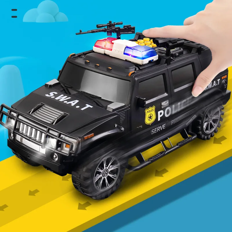 

Fingerprint Password Cash Truck Car Piggy Bank Kids Money Lock Box Coin Paper Bank Safe Saving Storage Box Music Toy Gift