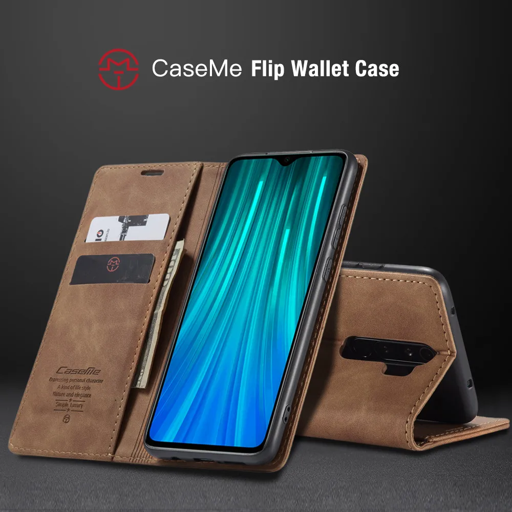Кожаный чехол для XiaoMi 9 RedMi Note 8 K20 Pro CaseMe Ретро кошелек роскошный магнитный