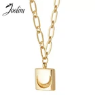 JOOLIM, высококачественный, с золотой отделкой, длинный свитер с подвеской в виде Луны ожерелье Модные украшения, оптовая продажа