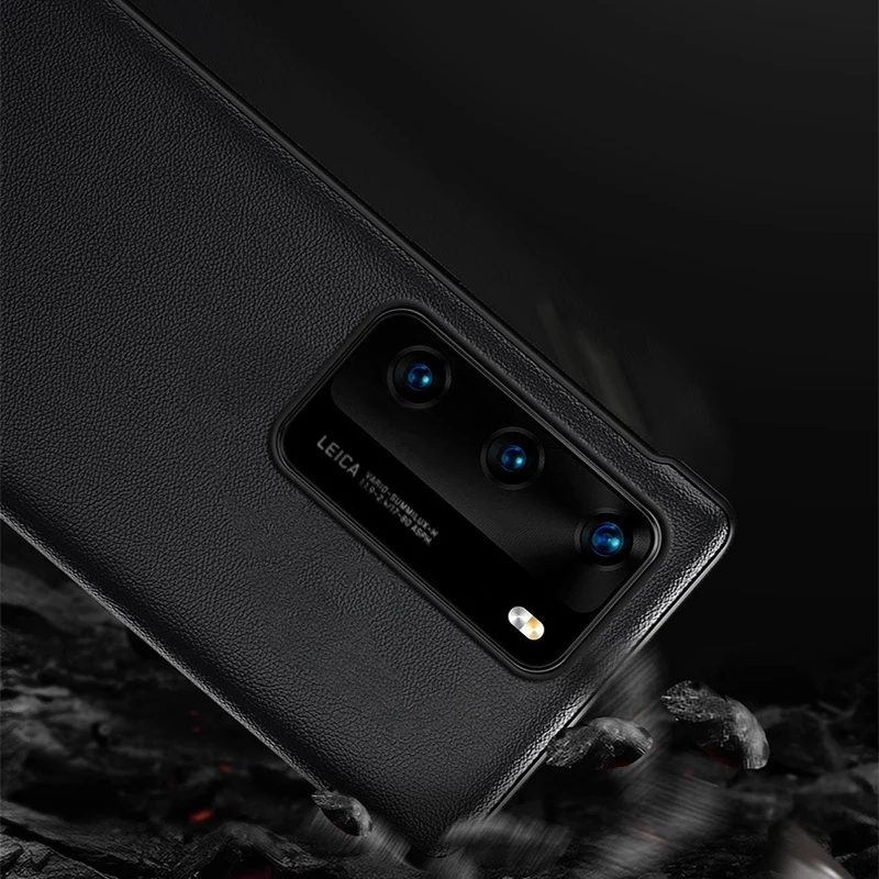 smart view case for huawei p40 pro auto sleep wake up flip cover slim phone case magnetic shell for huawei p40pro fundas capa free global shipping