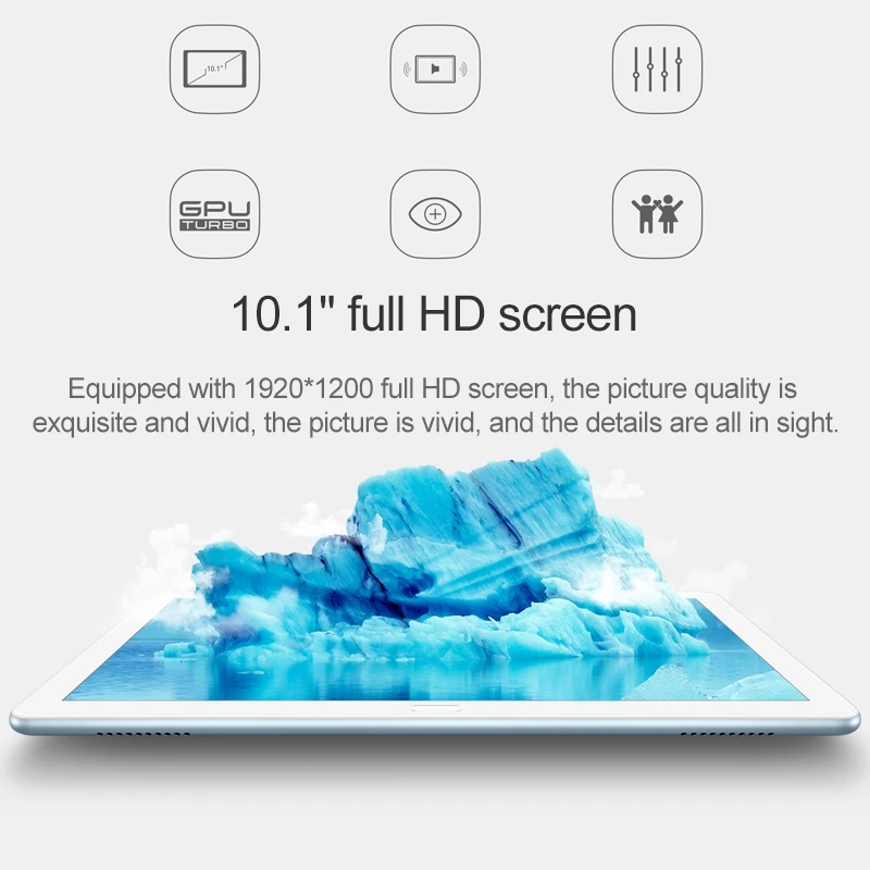Huawei Honor Tab 5 планшет с 10 1 дюймовым дисплеем восьмиядерным процессором Kirin 659 ОЗУ 4 Гб