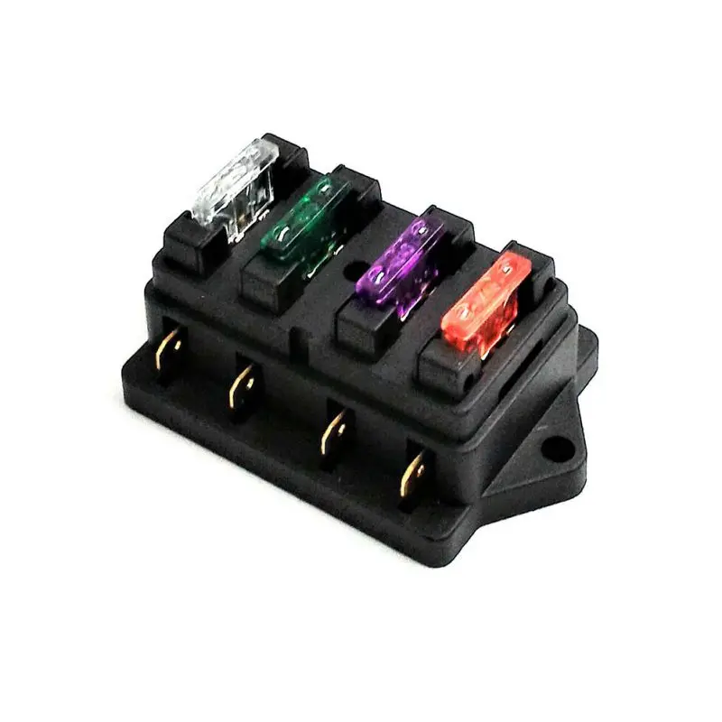 4 способ лезвие предохранителей держатель для автомобилей Boat морской Trike 12V 24V