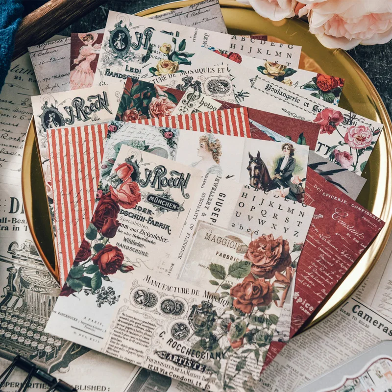 

Винтажный женский розовый Материал DIY Скрапбукинг нежелательный Журнал база коллаж Альбом украшение для подарочной упаковки