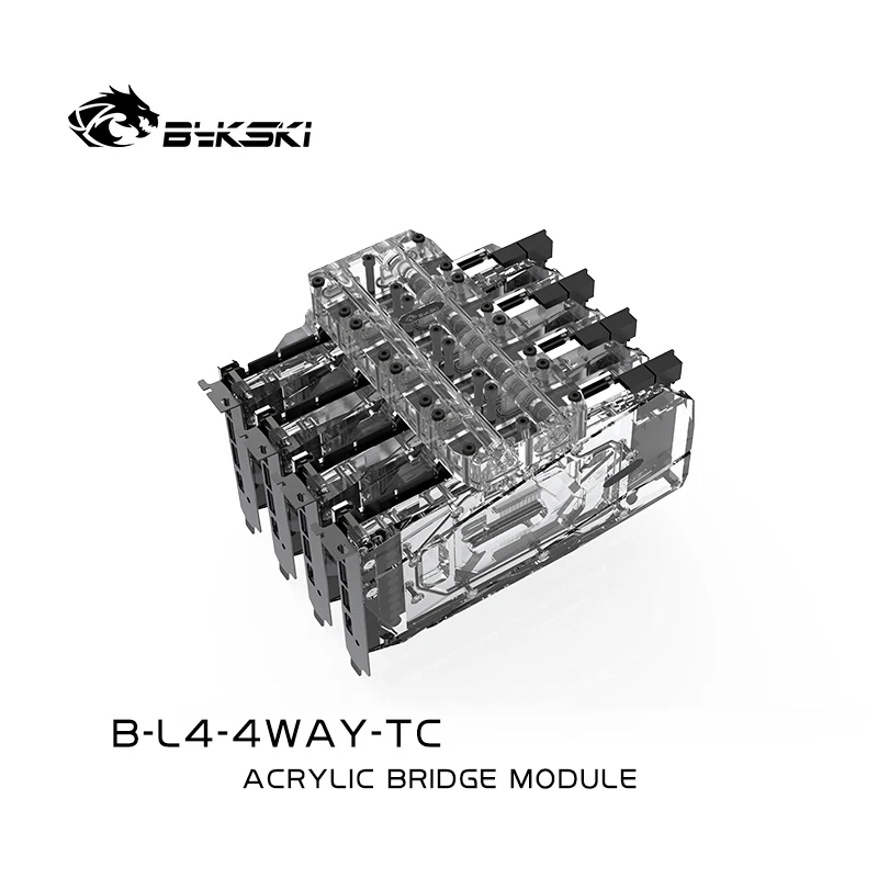 bykski graphics card gpu waterway connection adjustment bridges water block quad gpu bridge for graphics b l3 2way tc free global shipping