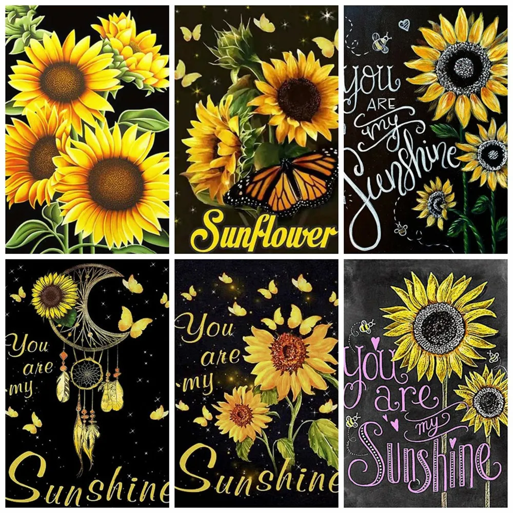 

Kamy YI 5D алмаз цветение подсолнечника Набор для раскрашивания со стразами сверло для вышивки крестом домашний декор