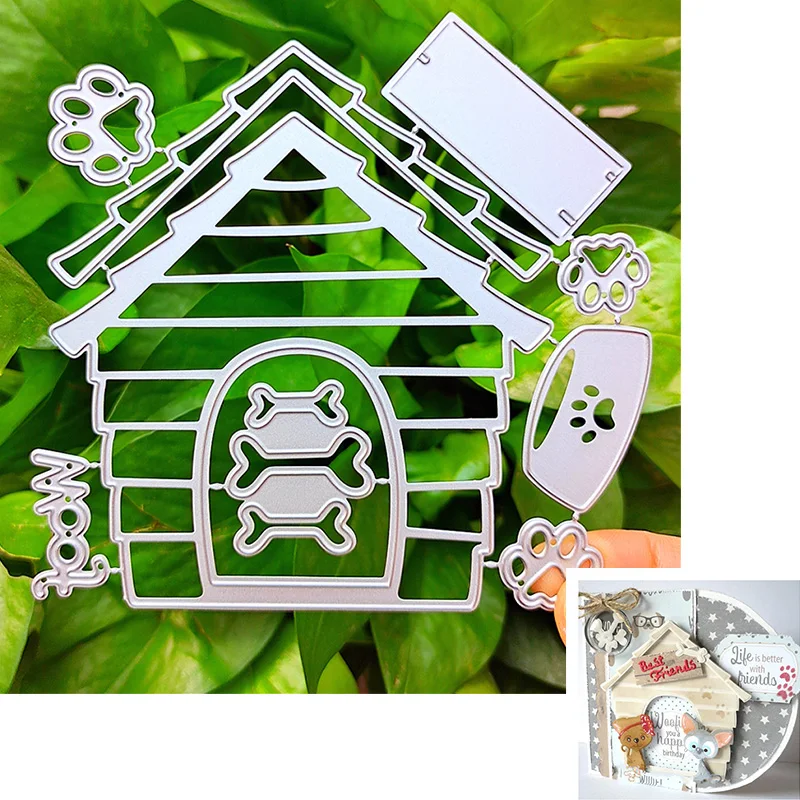 deguang metal cutting die set die scrapbook diy embossing paper process album card punching art creative dog house 2020 new free global shipping
