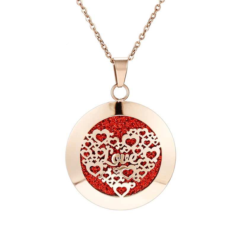 Style-16 Животное ароматерапия диффузор Neckalce эссенция масло медальон со светорассеивателем кулон Аромат из нержавеющей стали розовое Золотое ювелирное ожерелье - Окраска металла: Style-16