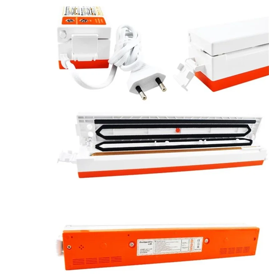 Портативный пищевой вакуумный упаковщик с бесплатными пакетами 10 шт.