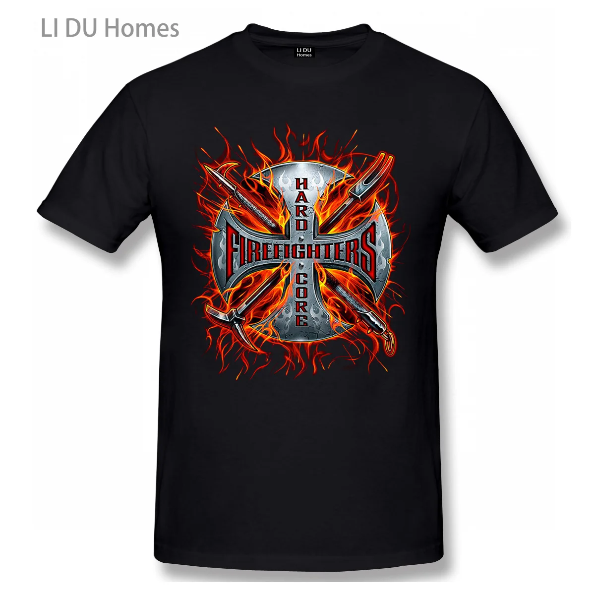 

HARD CORE FIREFIGHTER RESCUE FIRE DEPT T Shirt Men/WoMen Cotton Summer T-shirt Short Sleeve Graphics Tshirt Brands Tee Top Gift
