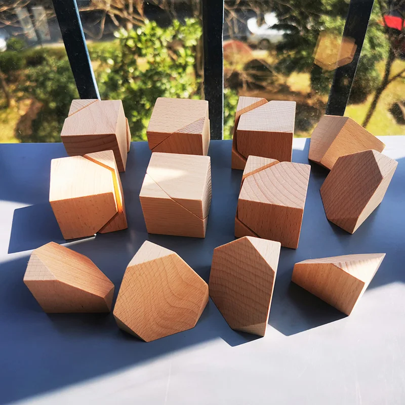 18 шт./компл. ручная роспись Буковые деревянные кирпичи с цветами/роспись своими