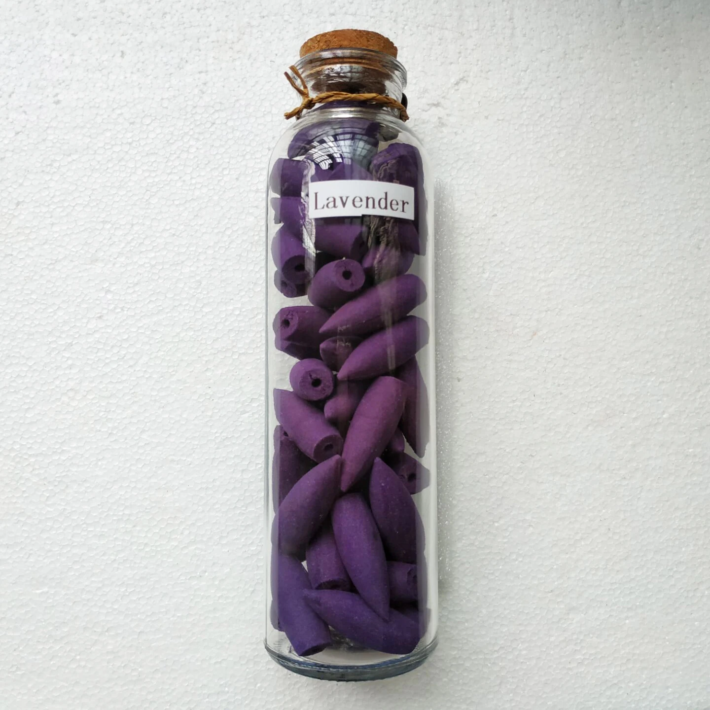 Lavender Негабаритных обратного Ладан конусы 50 шт./кор. Стекло коробки упакованы для Ладан горелки Керамика домашний Декор Аксессуары дропшиппинг - Аромат: Lavender
