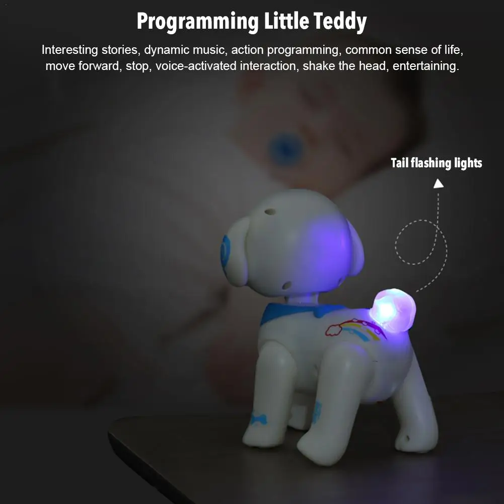 Intelligent RC Robot Teddy Toy Programmable Smart Voice Control Story Telling For Children Christmas Educational Toys Gift | Игрушки и