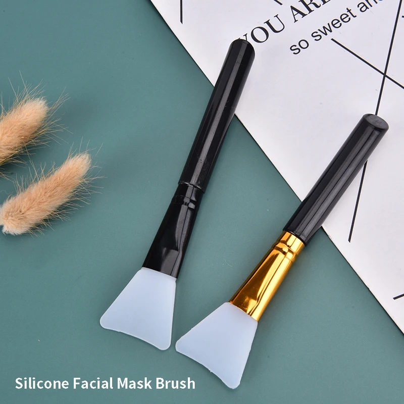 

1Pcs Portable Black Makeup Brushes Face Mask Brush Silicone Gel DIY Beauty Tools Professional Face Care Tools