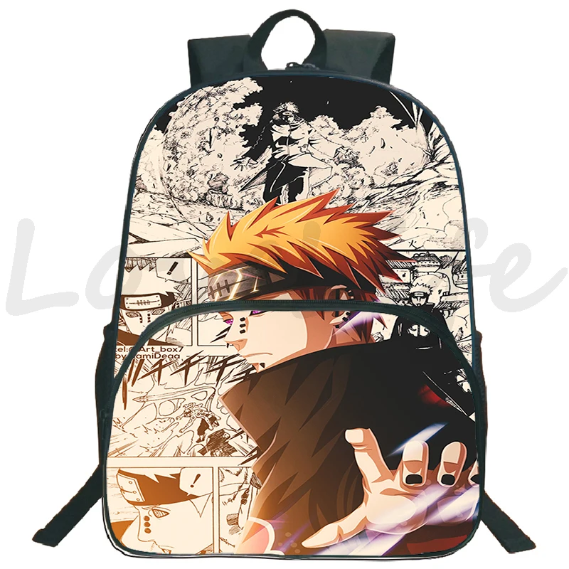 

Mochila Uzumaki Akatsuki Anime Backpack Sharingan School bags for Boys Bookbag Sharingan School Backpack Travel Rucksack 16 Inch