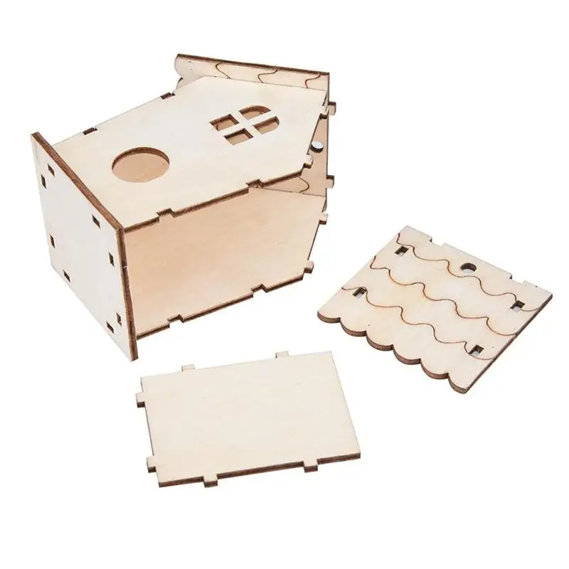 Подвесное птичье гнездо из натурального дерева клетка для птиц с ремешком