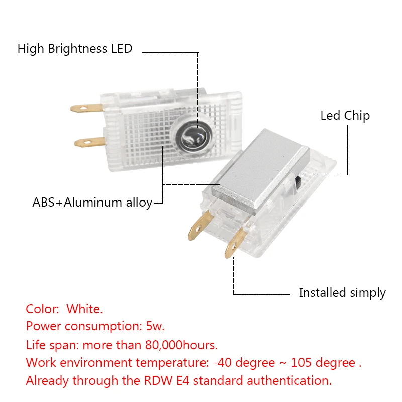 2X для Opel Insignia автомобильные светодиодный призрак лазерные Logo проектор Дверь