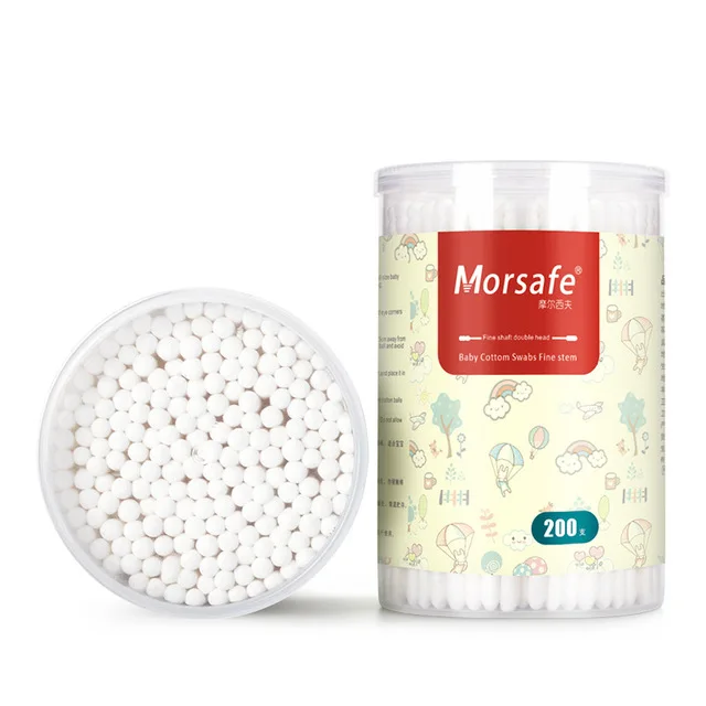 

400pcs Double Head Cotton Swab Makeup Bamboo Cotton Buds Eyeshaow Blending Tool For Nose Ears Cleaning Tools baby is special