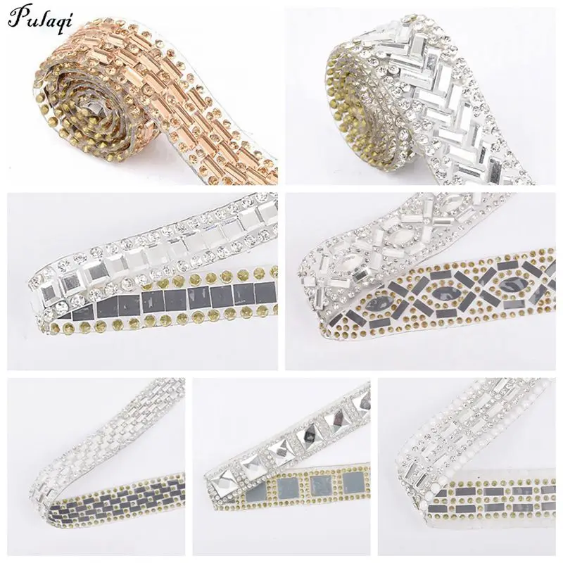 Pulaqi мотив с украшением в виде кристаллов Стразы s на ленте отделка Горячая