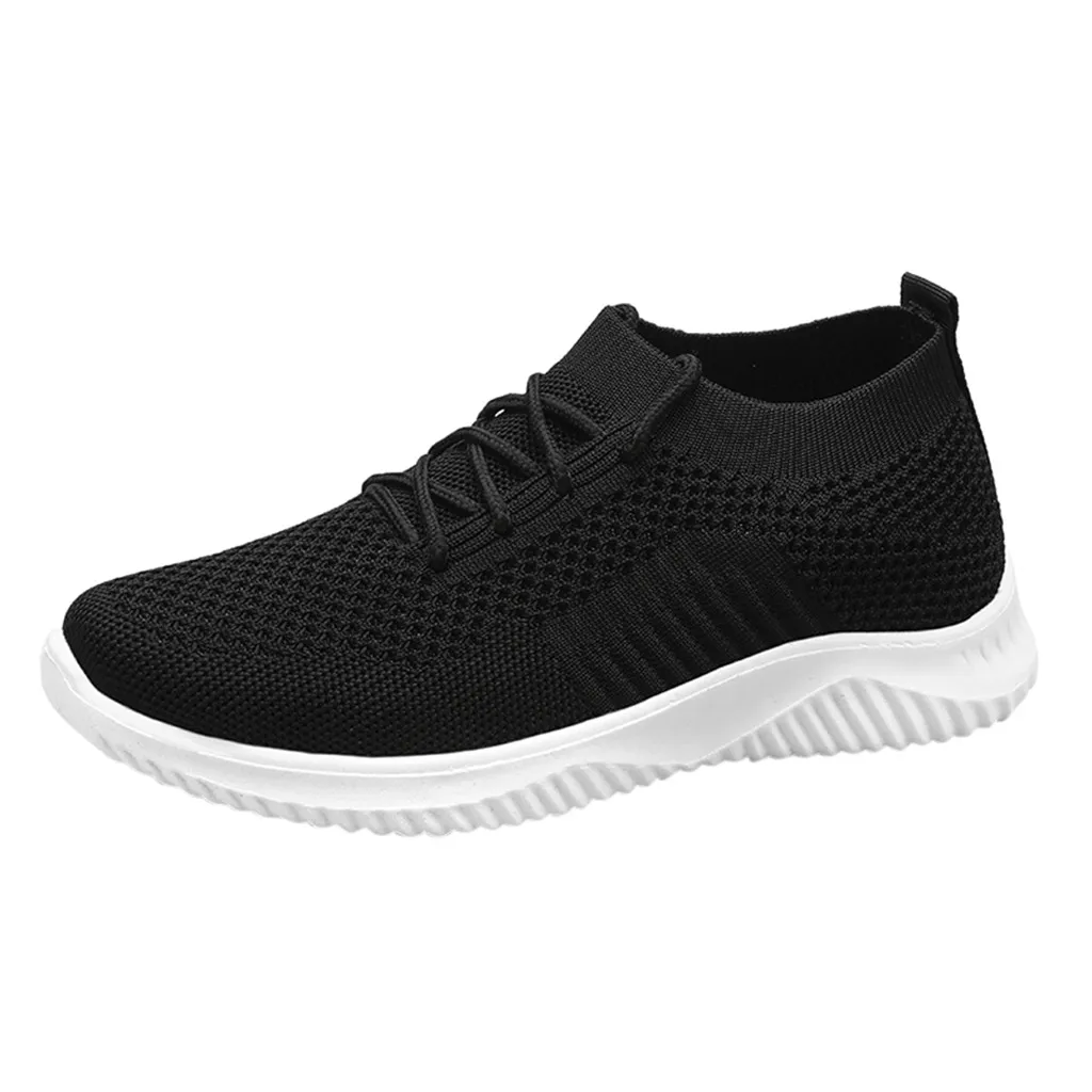 

Fashion Womens Sneakers Women's Wearable Walking Shoes Women's Slip-on Shoes Ladies Solid Color Mesh Slippers Zapatillas Mujer