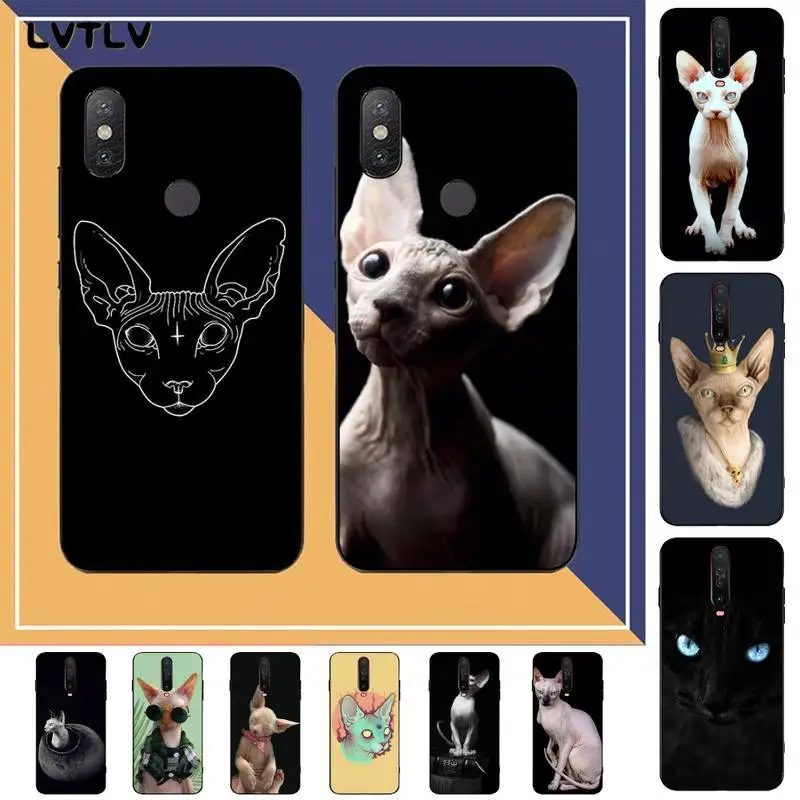 

LVTLV Sphynx Cat Customer Phone Case for RedMi note 9 4 5 6 7 5a 8 9 pro max 4X 5A 8T