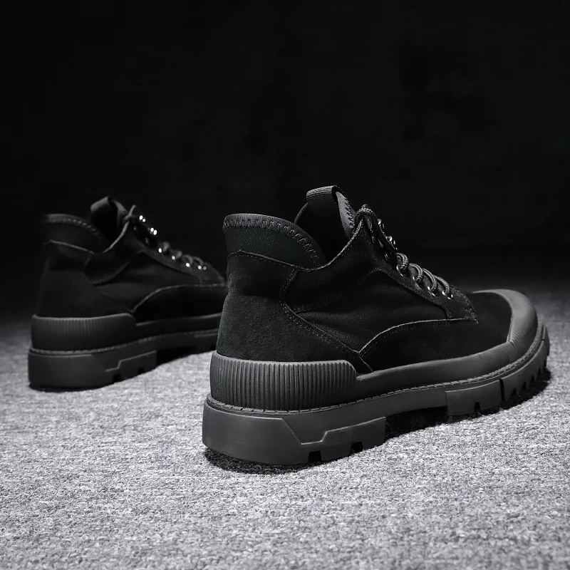 

Leisure Shoes Hightop Shoes High Top Sneakers Men Mens Casual Boots Fashion Sneaker Man Shoe Sports Men's Leather