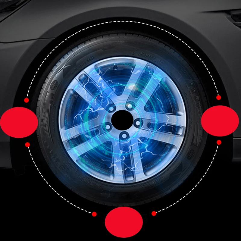Goedkoop 4 Stks/set 54Mm Drijvende Led Wheel Hub Cap Cover Lamp Velgen Voor Teana Sylphy Qashqai Livina Tiida Cube Auto Accessoires