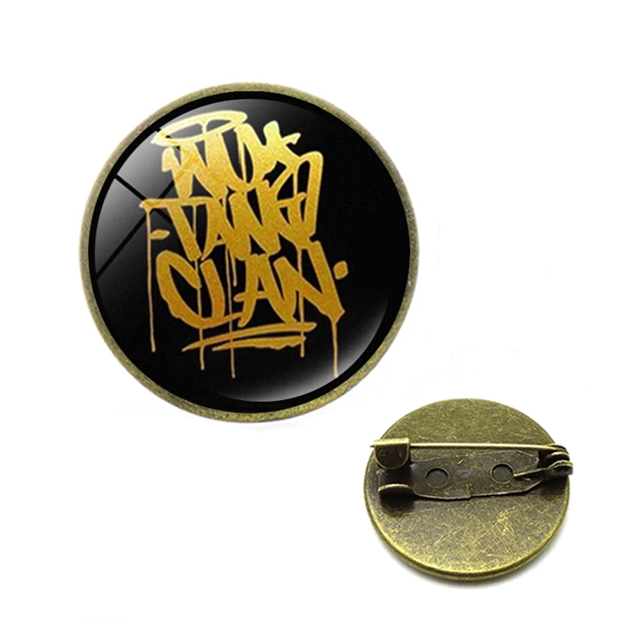 Wu Tang Clan броши в стиле хип хоп с отворотом булавка Wutang Rap Music значок рок классный