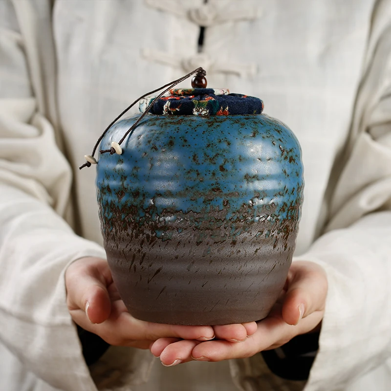 Банка для чая в японском стиле керамические грубые Герметичные банки контейнер