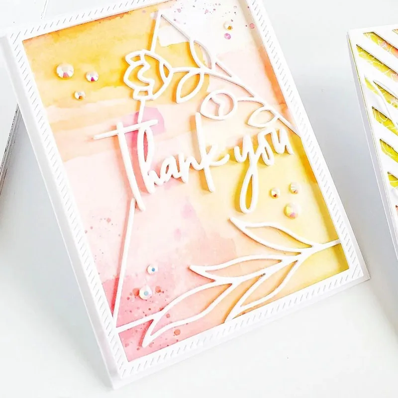 Красивые листья цветок полый фон металлические высечки Сделай Сам Скрапбукинг