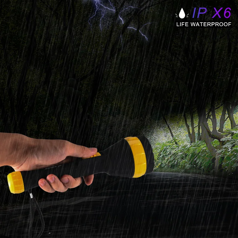 GIJOE Фонарик светодиодный в пластиковом корпусе портативный точечный свет