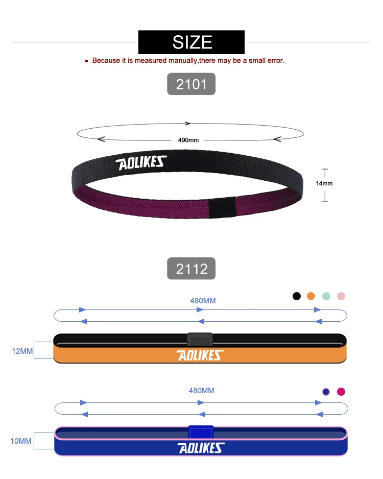 Однотонная Спортивная резинка для волос Aolikes 2017 силиконовая Противоскользящая