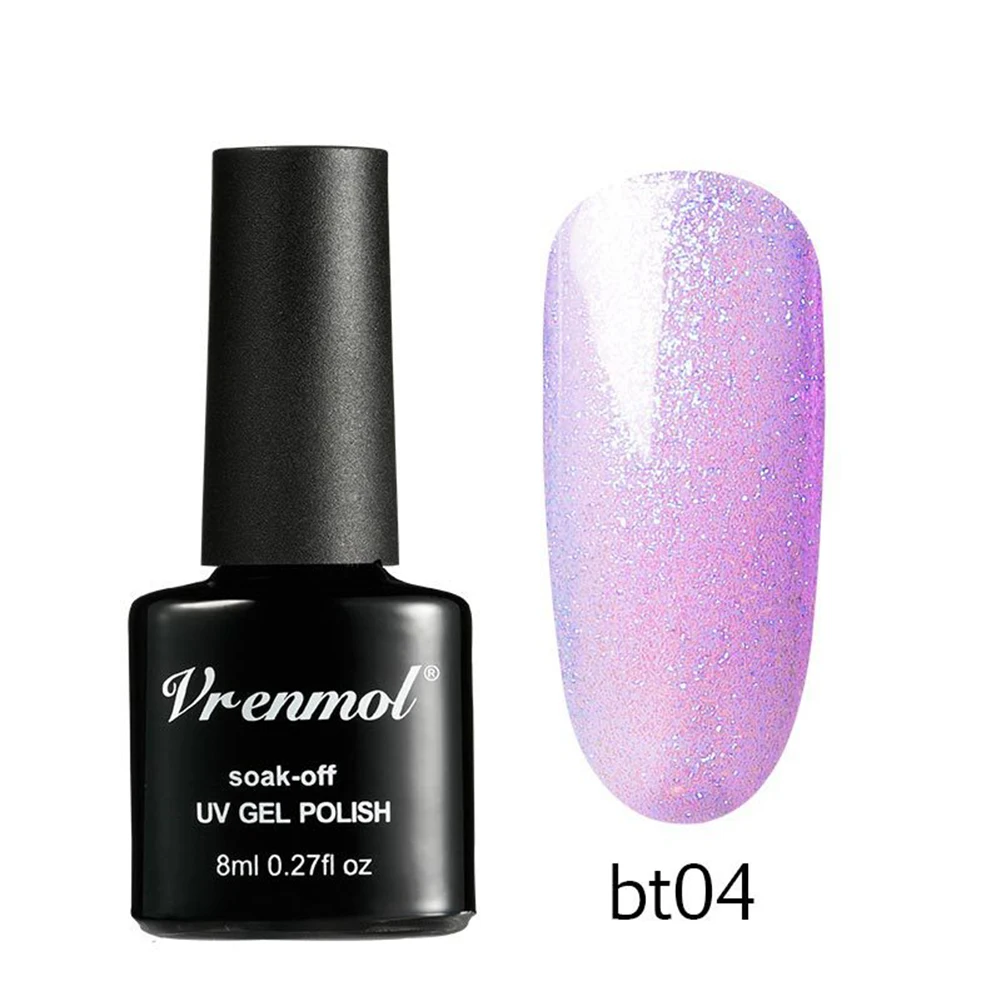 1Pc Glitter Gel Polish Soak Off UV LED Nail Art Varnish Shining Long Lasting Base Suitable to apply on UV gel nails, acrylic